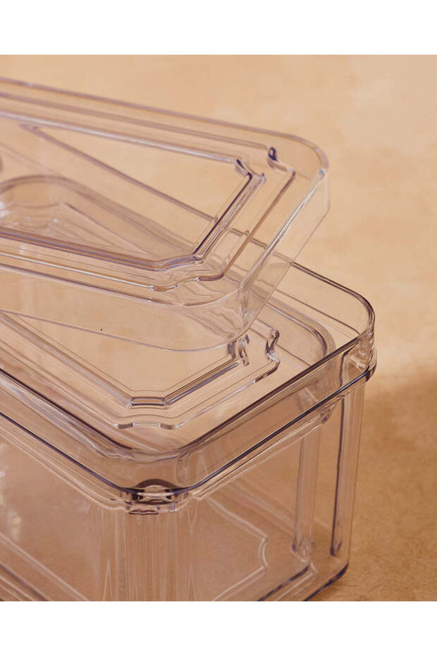 Clear Rectangle Storage Basket - 5
