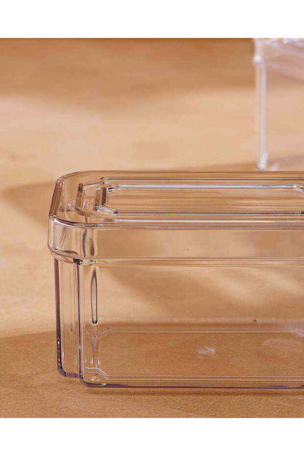 Clear Rectangle Storage Basket - 4