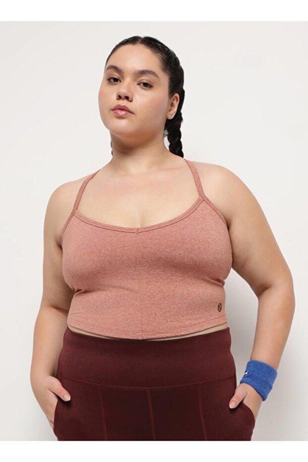 Criss-Cross Bra Camisole Bra – Rose Gold