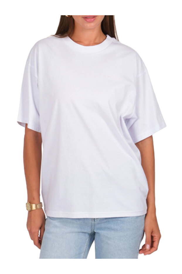 KADIN OVERSİZE %100 PAMUK BASİC TSHIRT