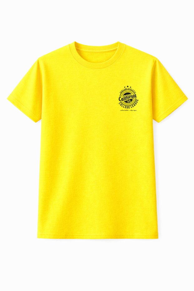 California 55 College Printed Oversized Unisex T-Shirt 100% Cotton Street Style Summer Unisex Tee