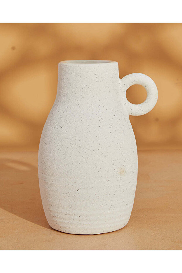 مزهرية خزفية عاجية - 1