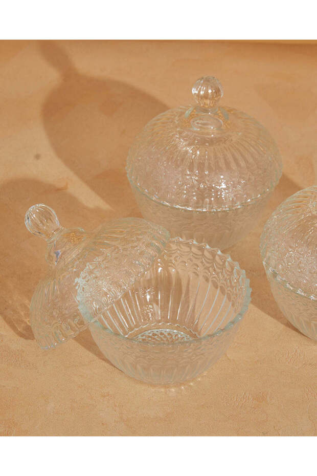 مجموعة من 3 قطع من برطمانات الحلوى المتنوعة - 3