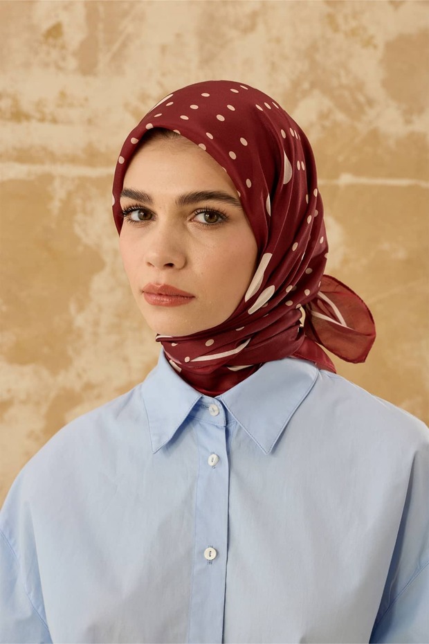 وشاح بنمط النقاط قطن - 3