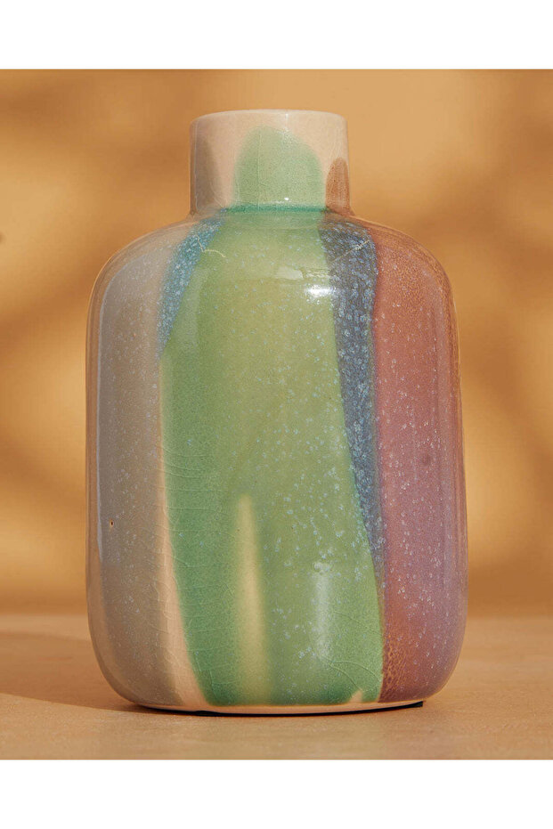 Multicolour Ceramic Vase - 2