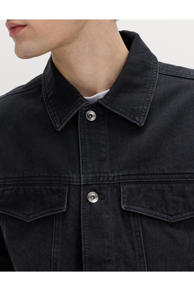 Denim Trucker Ceket - 6