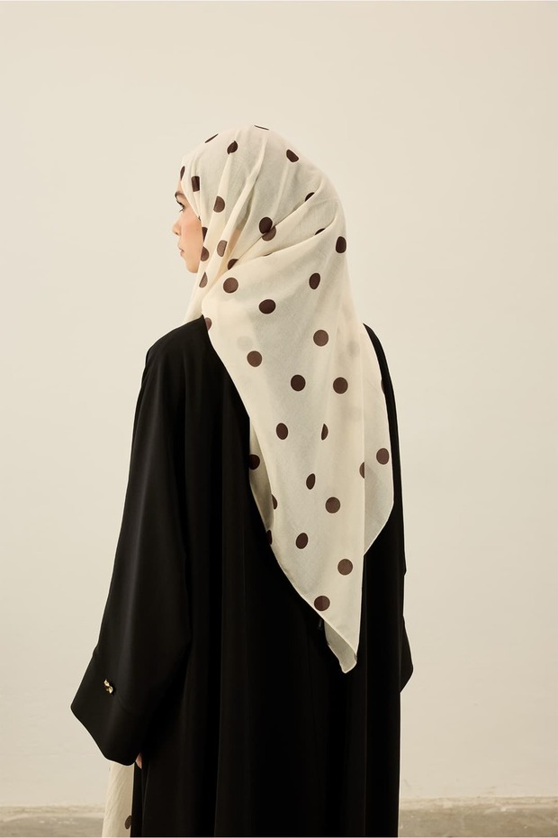 شال لينا بنمط البولكا دوت - 3