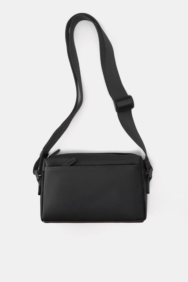 Lastik kaplamalı çapraz askılı çanta - 3