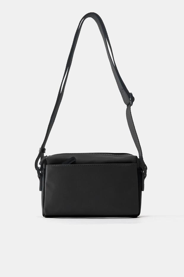 Lastik kaplamalı çapraz askılı çanta - 1