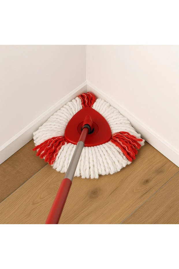 VILEDA rotating mop refill, plastic, white+red - 2