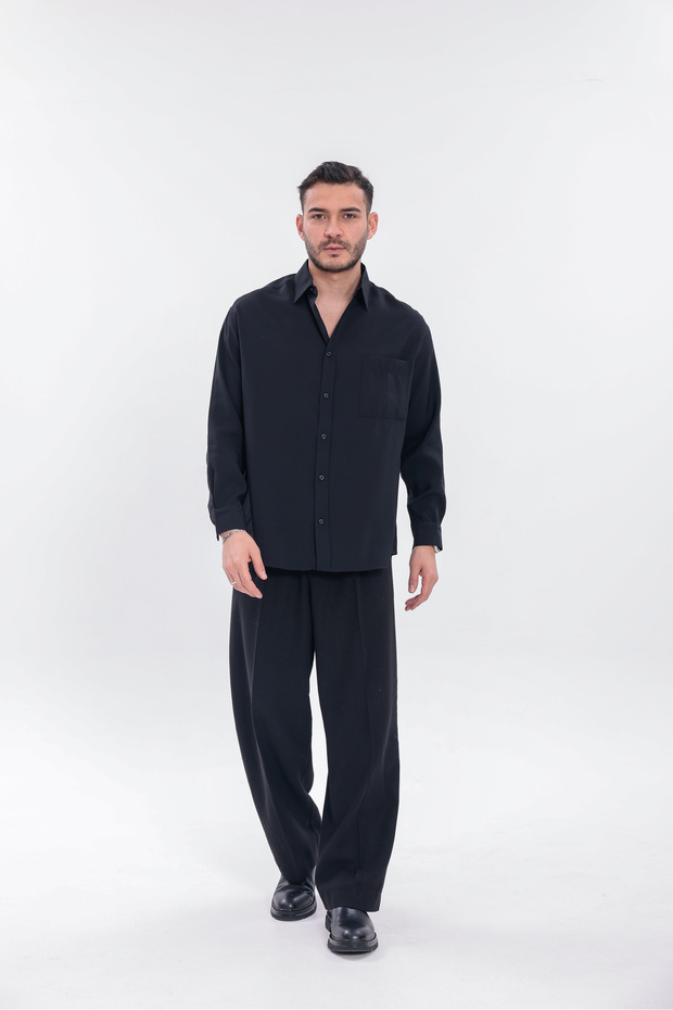 Oversize Modal Gömlek - 1