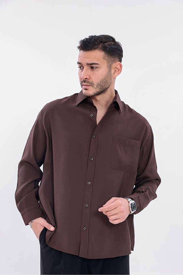 Oversize Modal Gömlek - 3