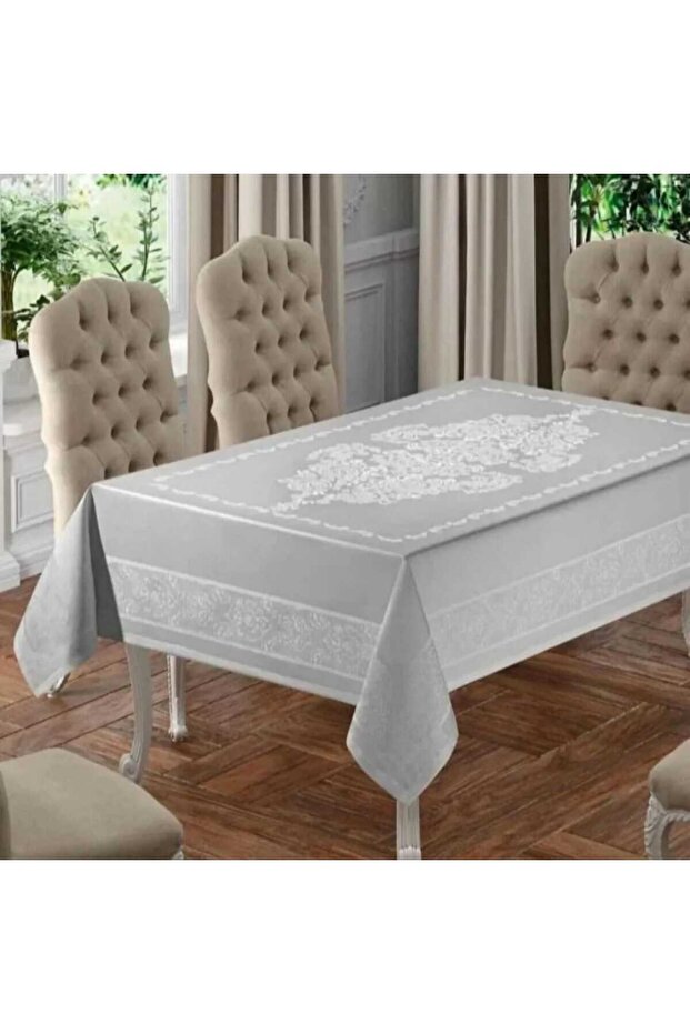 مقاوم للماء مقاوم للبقع قماش جاكار مفرش طاولة 160×220 سم