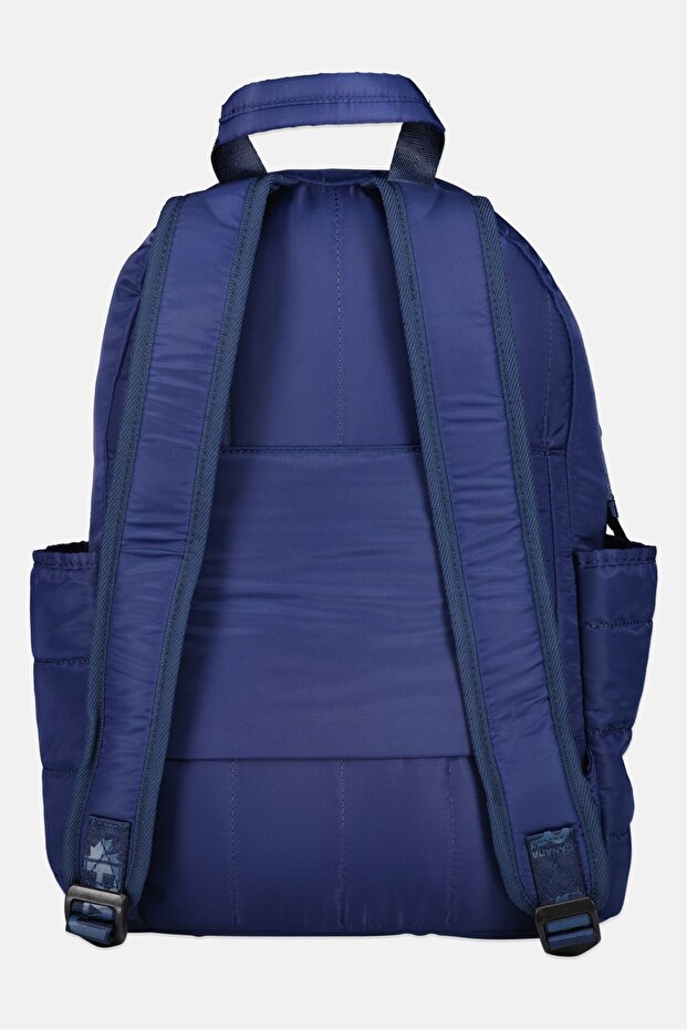 حقيبة ظهر رجالية بشعار ماركة، لون كحلي - 2