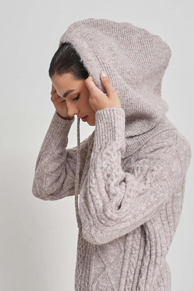 Vizon Düğme Detaylı Örme Şapka - 3