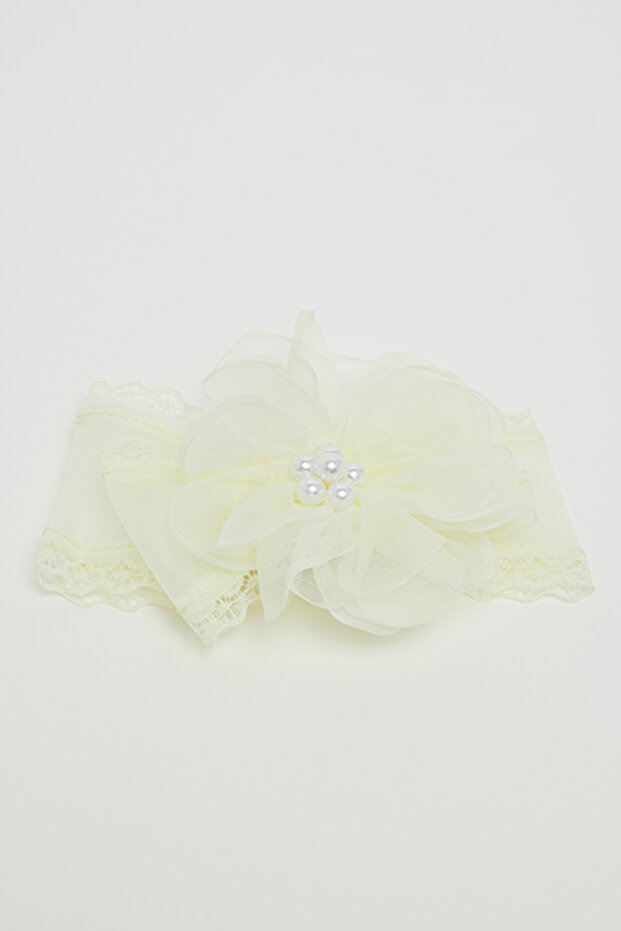 Girl's Ivory Flower Slide Hair Clip