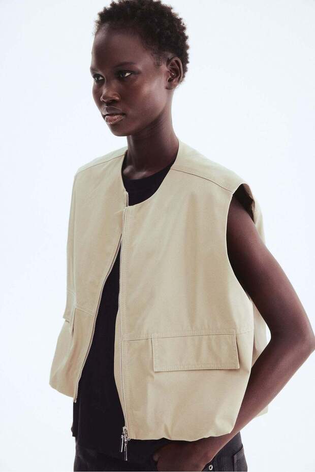 Bubble-hem gilet