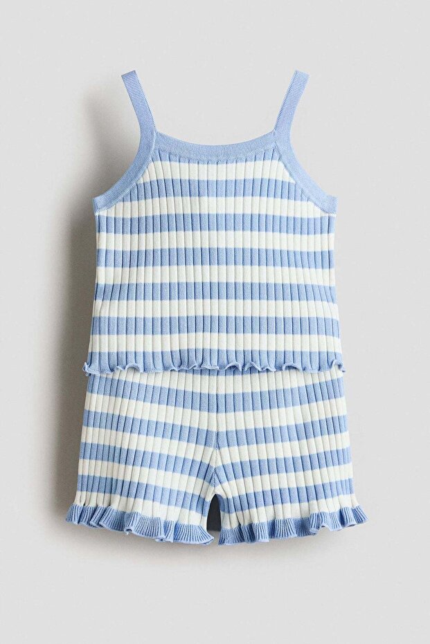 2-piece rib-knit set