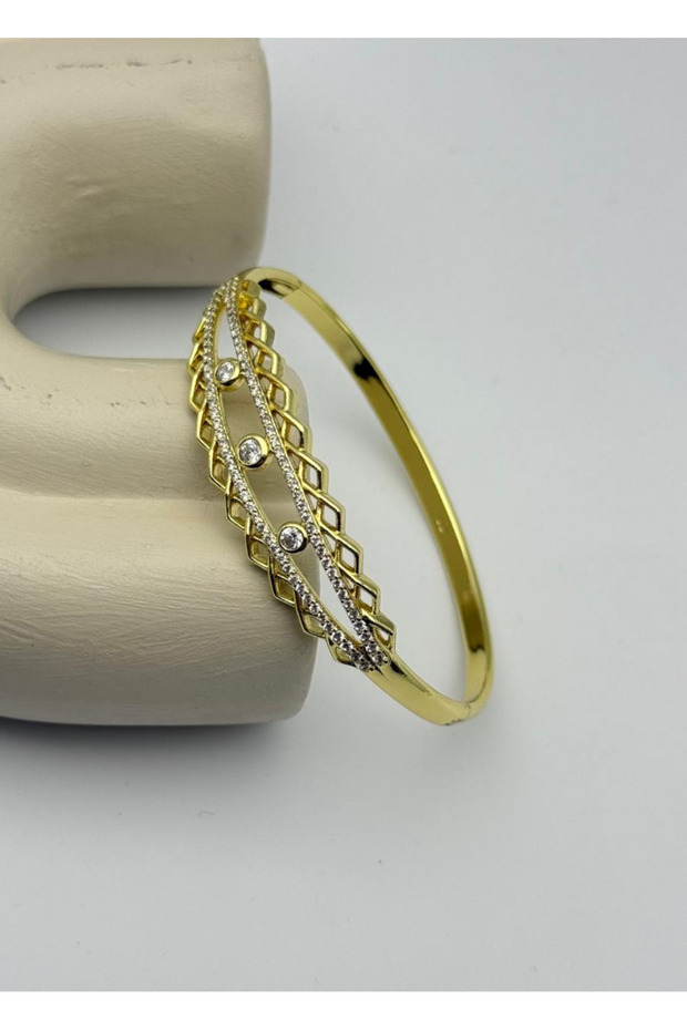 Xuping Queen Stone-Embellished Mesh Handcuffs - 26Xpke03