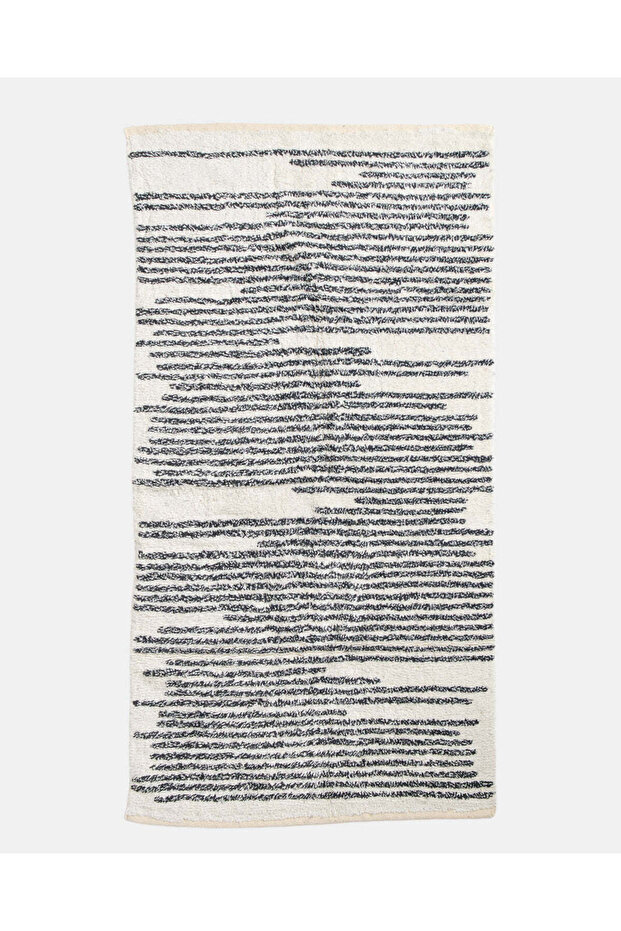 سجادة أرضية منسوجة بخطوط رمادية - 1