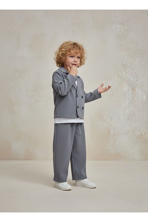 Double-Breasted 3-Piece Suit