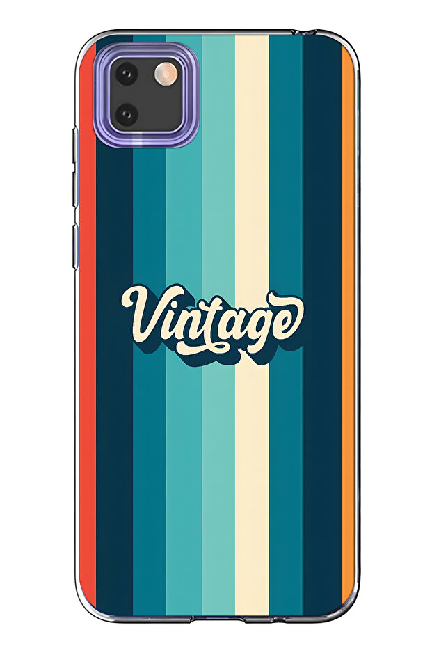 حافظة هاتف شفافة متوافقة مع هاتف هواوي Y5P طراز منقوش - 1