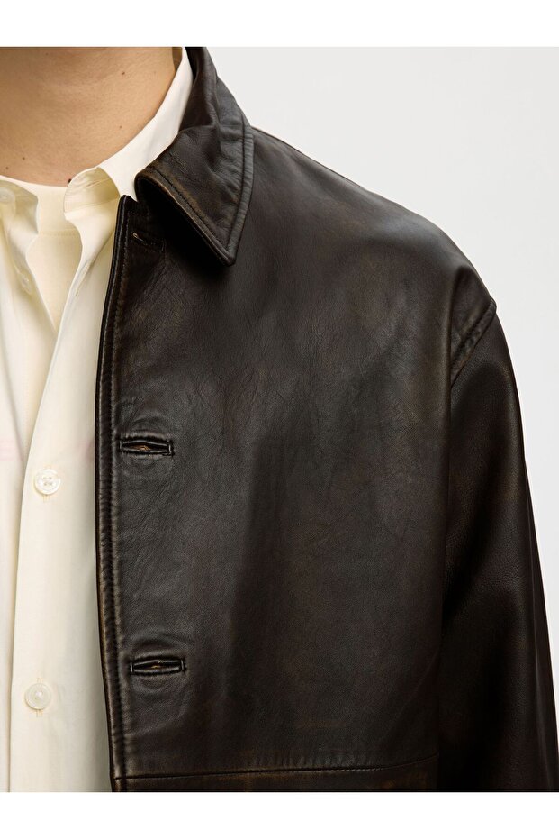 Lederjacke 100% Lammleder - 5