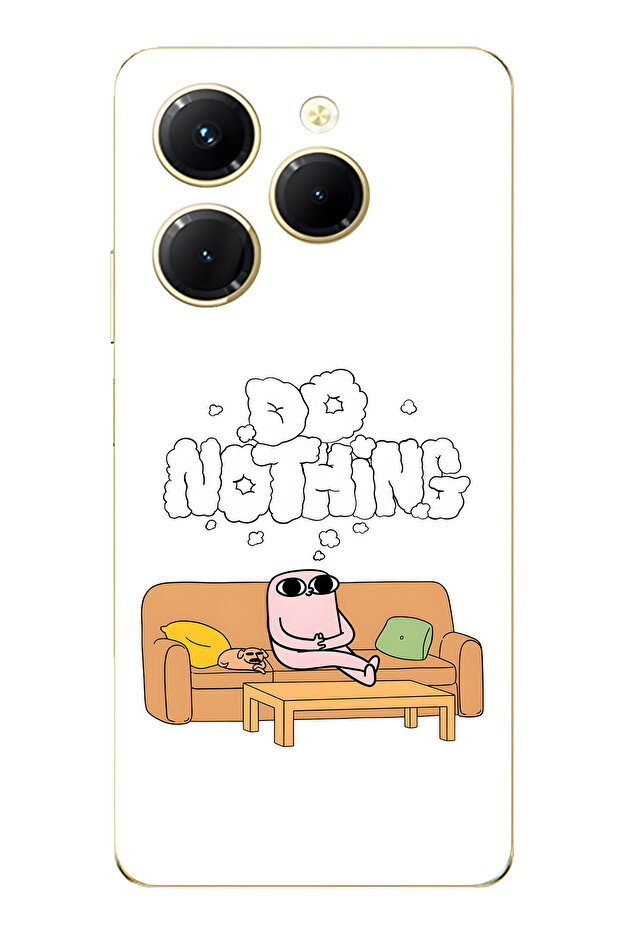 Infinix Hot 40I Compatible Do Nothing Patterned Transparent Phone Case - 1