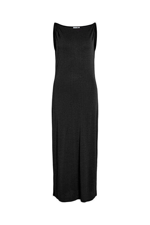 Rochie maxi VIMODALA cu decolteu în formă de U - 2