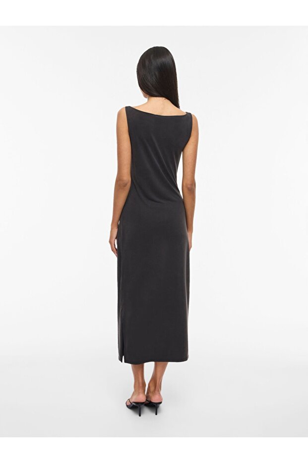 Rochie maxi VIMODALA cu decolteu în formă de U - 4