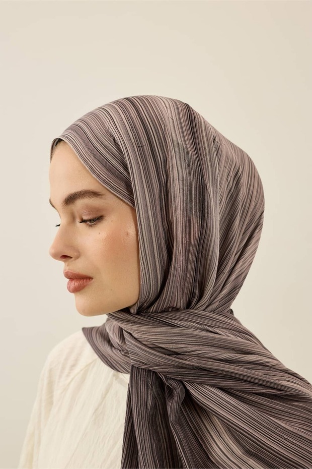 Linevera Desen Bambu Şal - 2