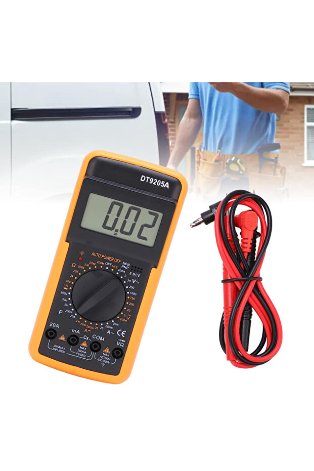 DT9205A Multifunctional Universal Digital Electrical Multimeter with Durable High Precision - 2