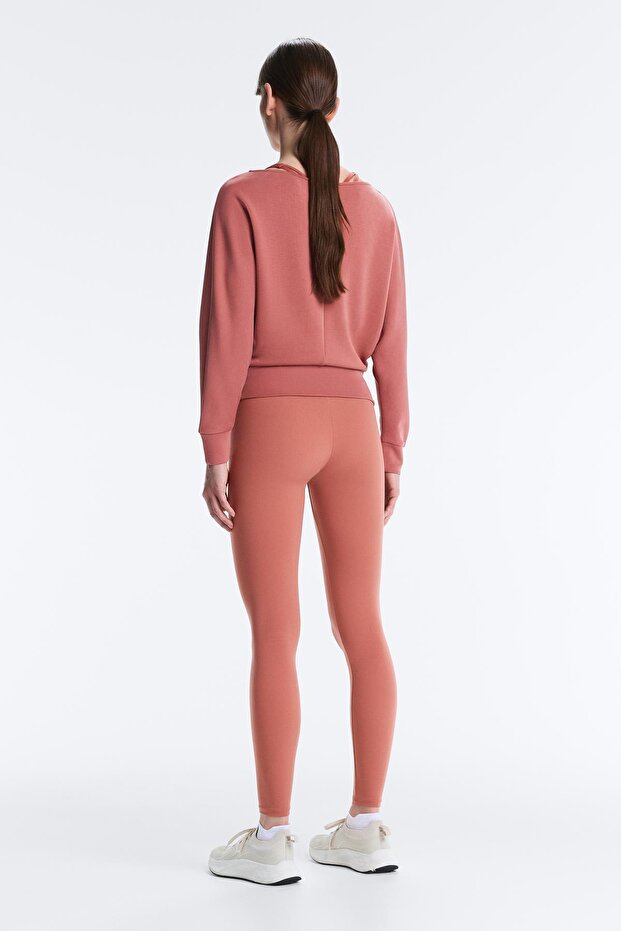 Modal kayık yaka sweatshirt - 5