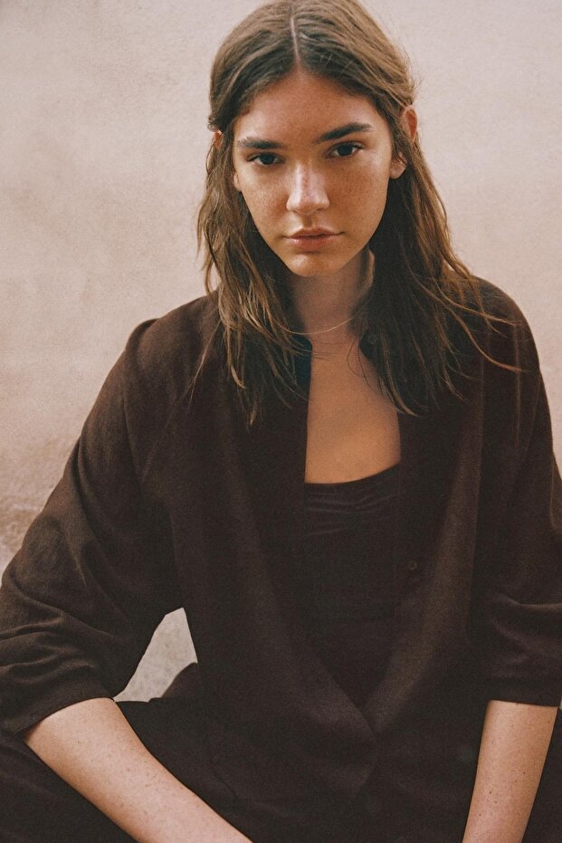 Uzun kollu rustik gömlek - 1