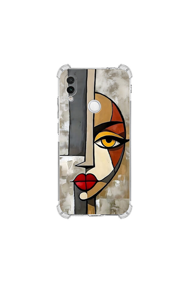 حافظة حماية للزوايا متوافقة مع هاتف Redmi Note 7 بتصميم Metamorphosis Decryption UV مطبوع - 1