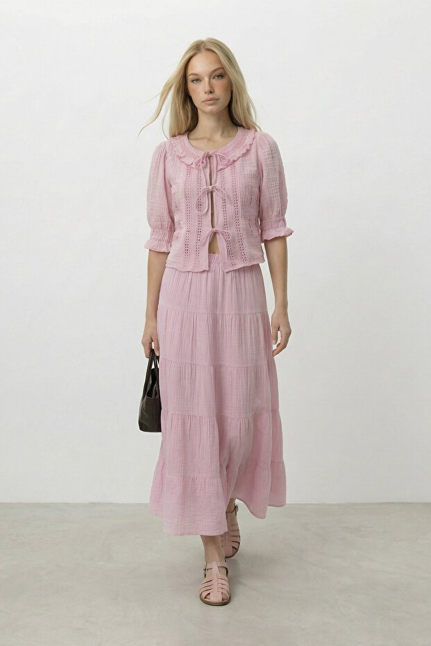 Bağlamalı Bluz - 1