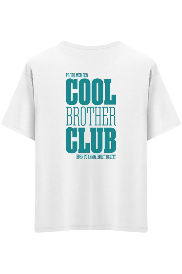 Cool Brother Club Printed Crew Neck Oversized T-Shirt