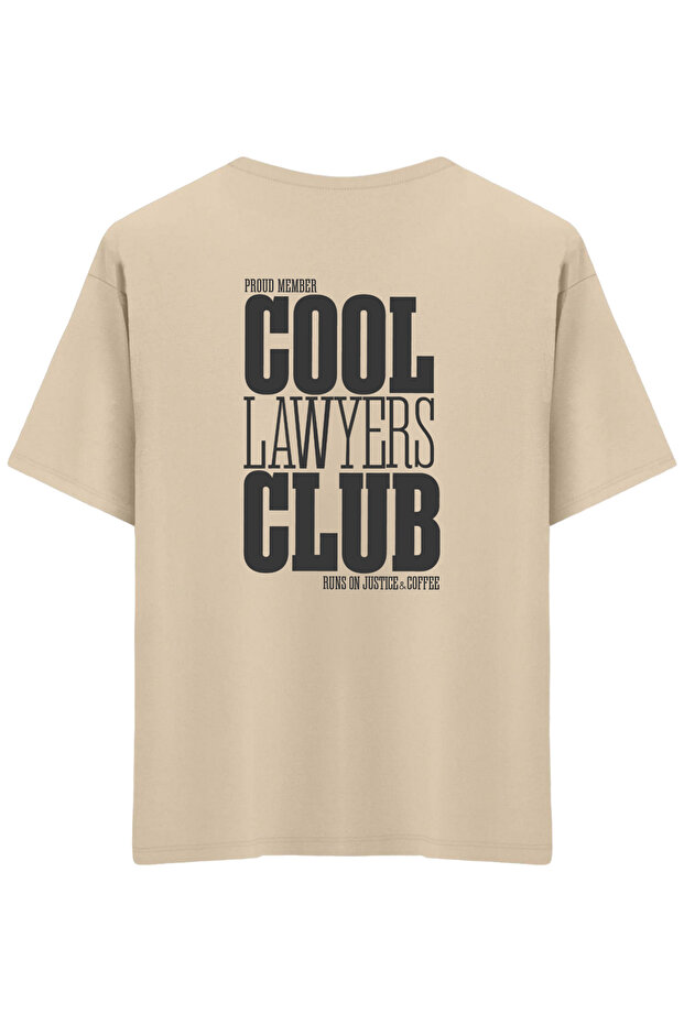 Cool Lawyers Club Printed Crew Neck Oversized T-Shirt