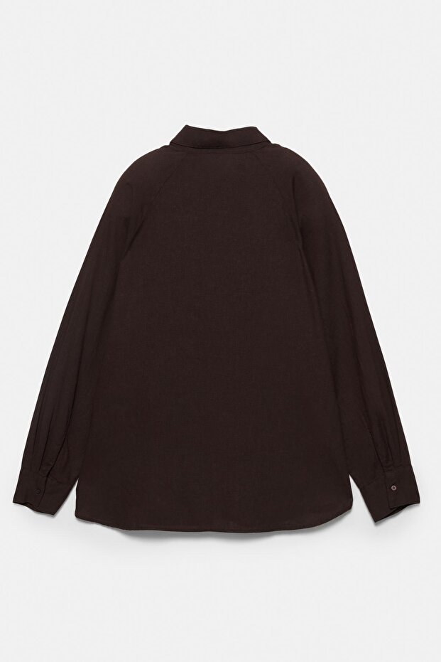 Uzun kollu rustik gömlek - 5