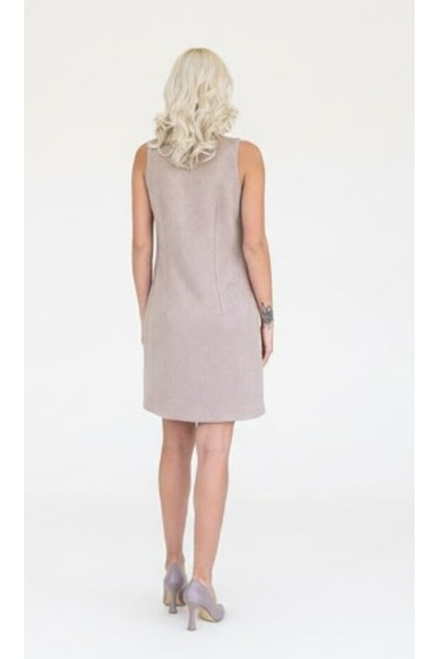 piele întoarsă ROCHIE DIN MATERIAL TEXTIL - 3