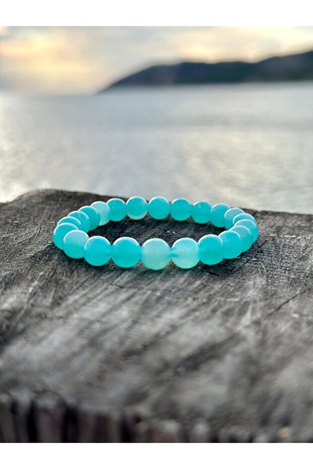8 mm Amazonite Stone Men's Women's Natural Stone Bracelet a Quality