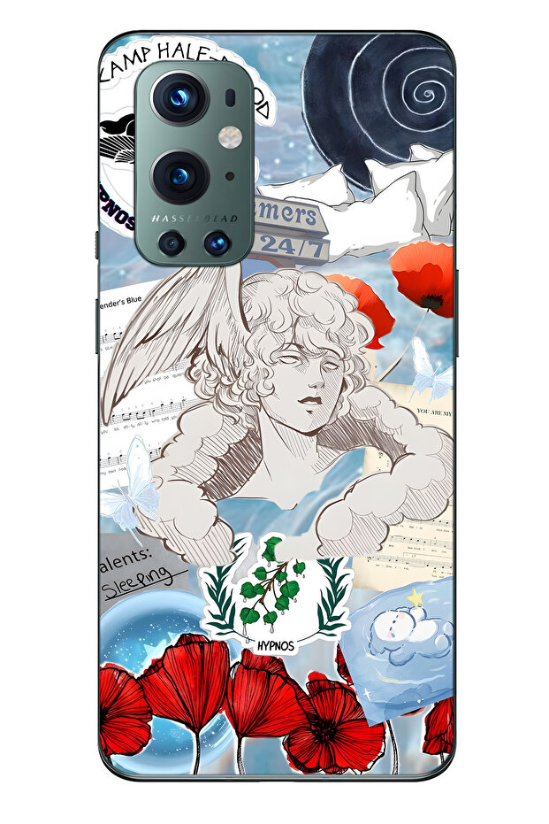 حافظة هاتف هيبنوس منقوش شفافة متوافقة مع ون بلس 9 برو - 1