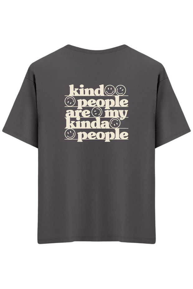 Be Kind Printed Crew Neck Oversized T-Shirt