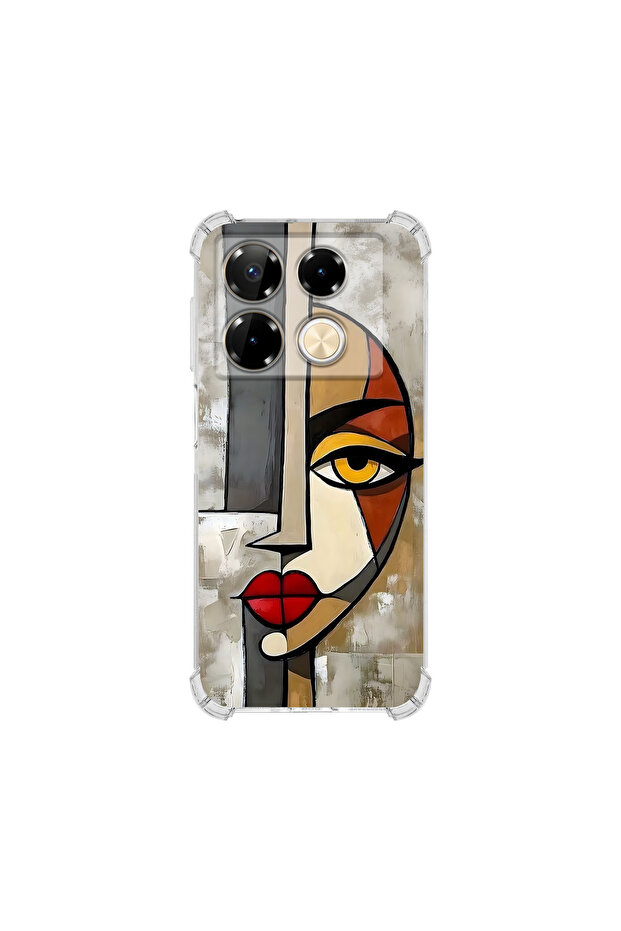 حافظة حماية للزوايا متوافقة مع هاتف infinix Note 40 Pro بتصميم Aether Solving Design UV مطبوع - 1