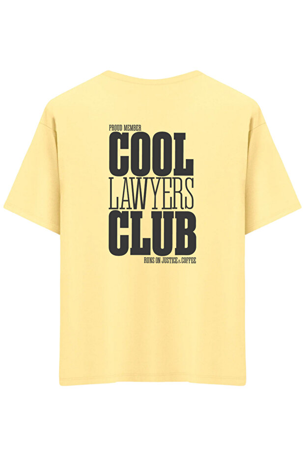 Cool Lawyers Club Printed Crew Neck Oversized T-Shirt