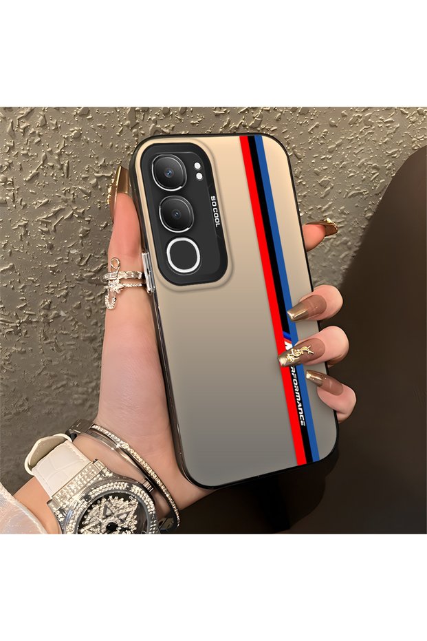 Vivo Y19S Compatible Silicone Phone Case Edge Hard Back Anti Fall Bmw Patterned
