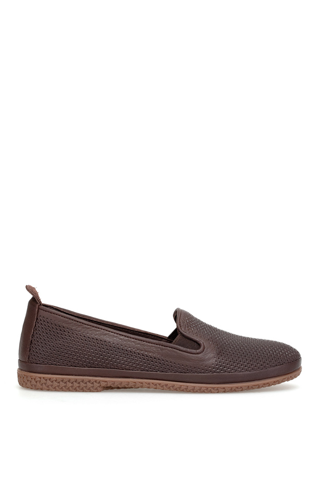 D26Ya-7145 Women's Genuine Leather Casual Shoes Brown