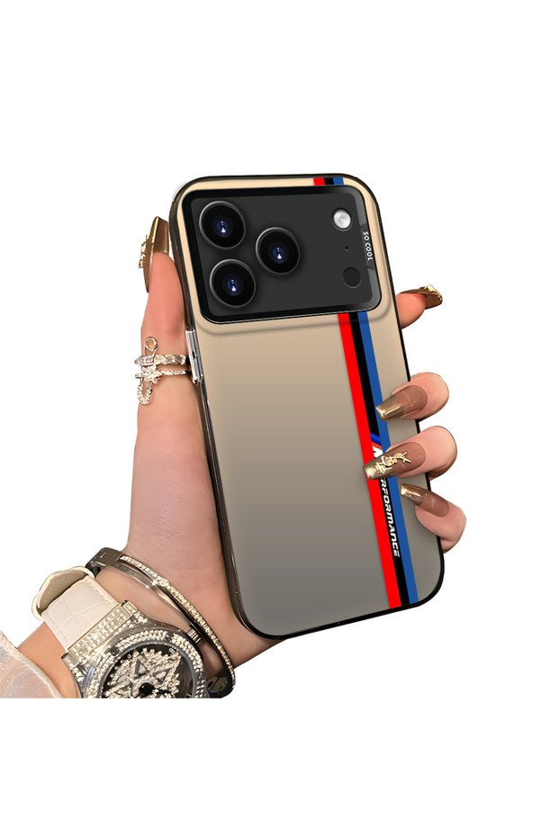 For iPhone 18 Pro Max Compatible Silicone Edge Hard Back Case Bmw Patterned Couple Phone Case