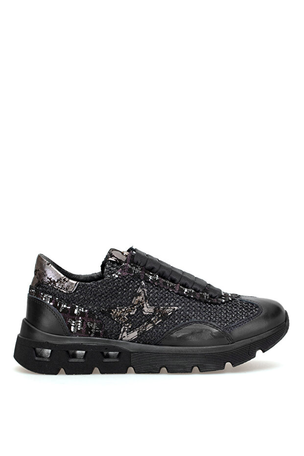 D26Ya-3990 Women's Genuine Leather Casual Shoes Black