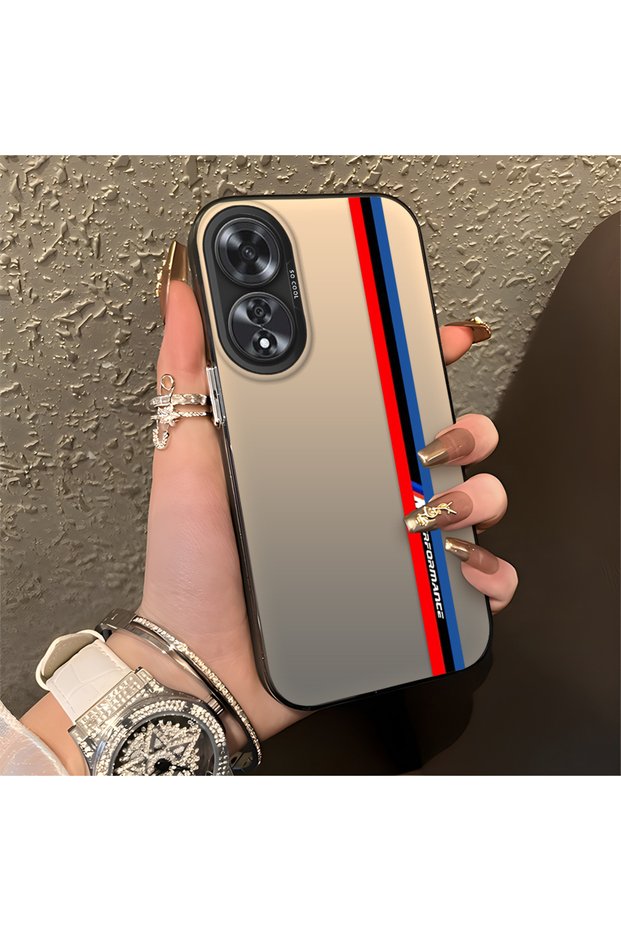 Oppo A60 Compatible Silicone Phone Case Edge Hard Back Anti Fall Bmw Patterned